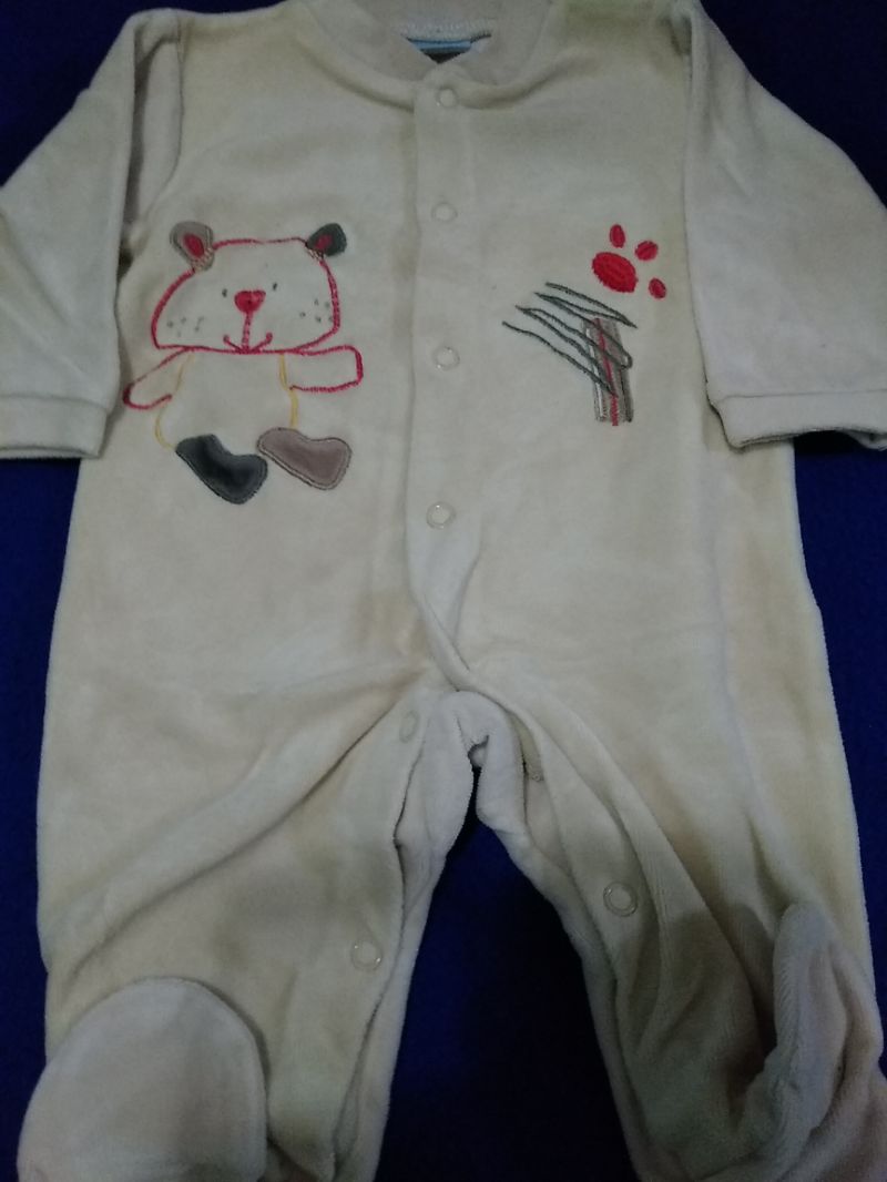 Pyjama velours bébé garçon 3 mois