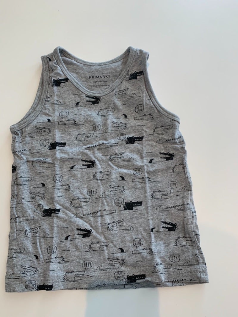Débardeur gris Primark 18/24 mois