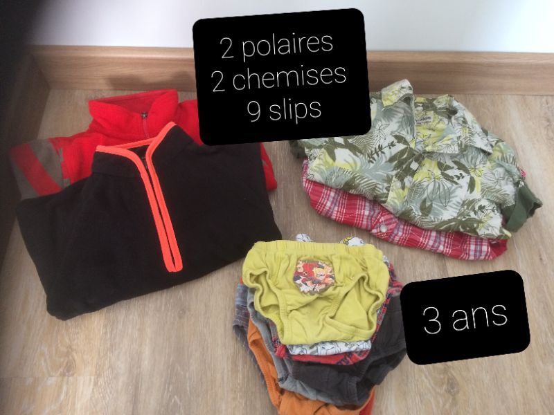 Le lot vestes et chemises