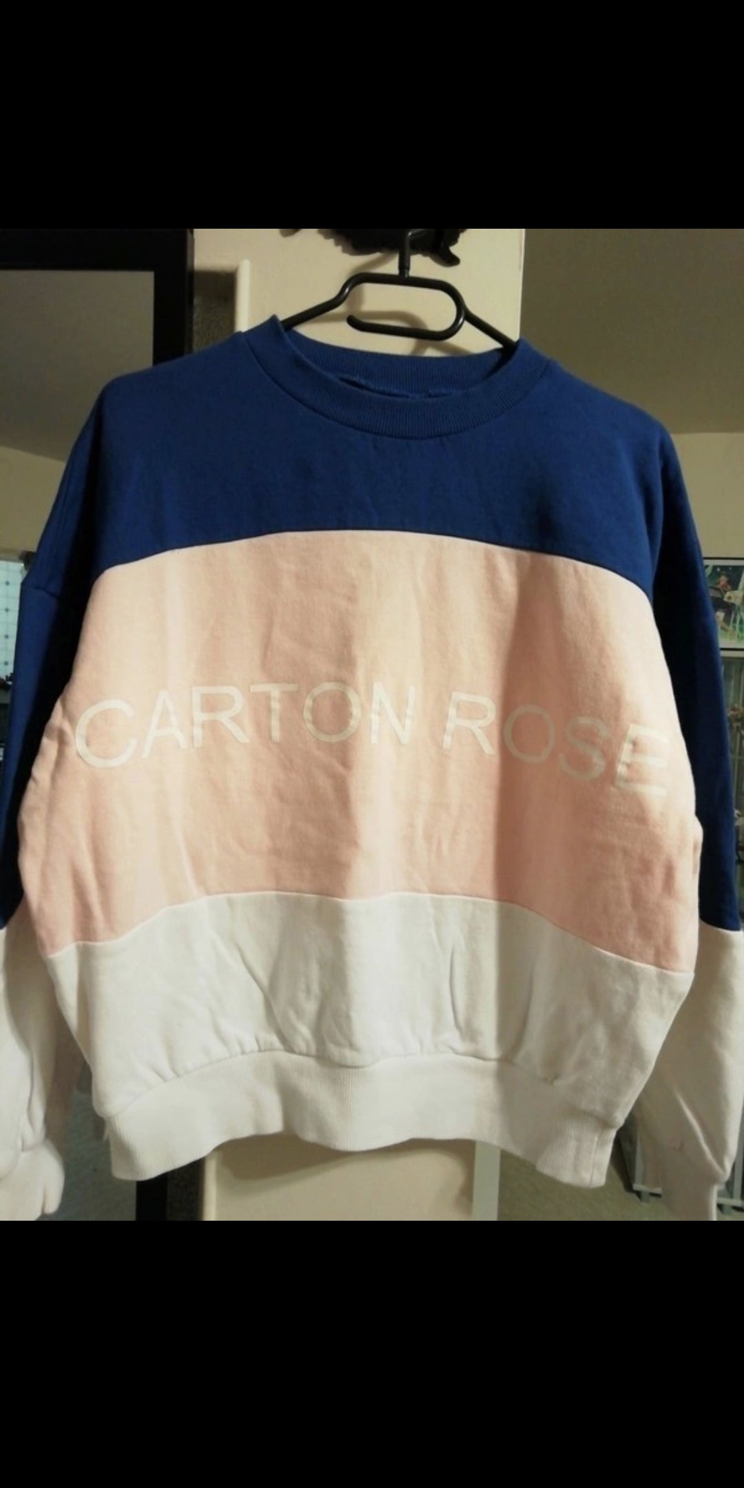 Sweat oversize trois couleurs