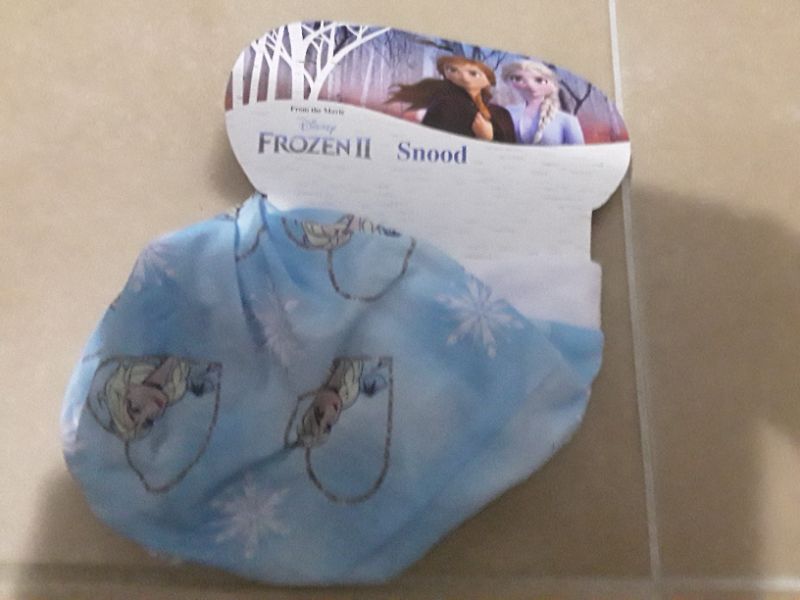 Snood tour de cou bleu ciel fille REINE DES NEIGES 2 NEUF