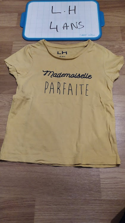 maillot manches courtes 4 ans fille
