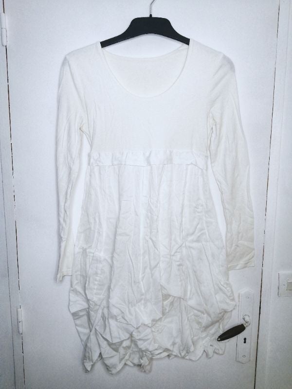 Robe blanche à fronces - Freeside