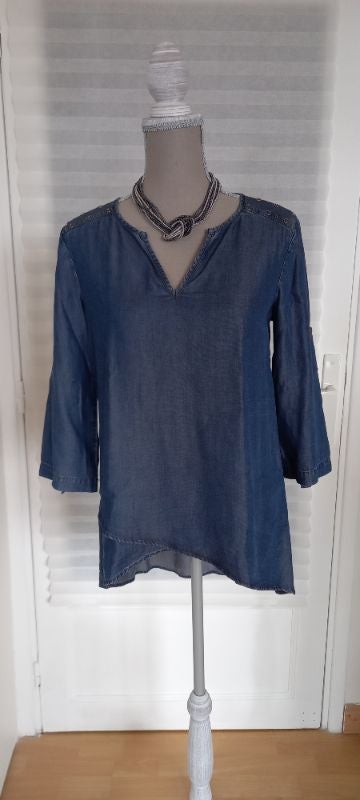 Blouse couleur jean