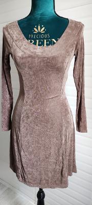 robe décolleté bateau taille 1 marron