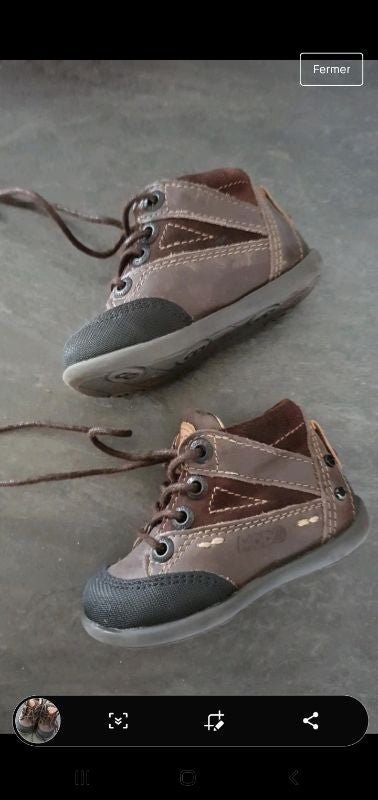 Chaussures bébé pointure 19