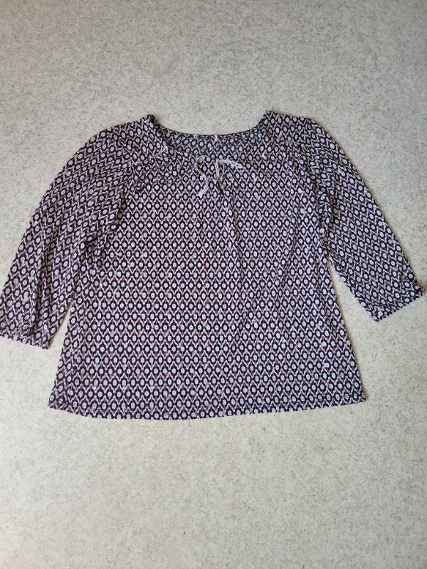 Blouse motif rouge