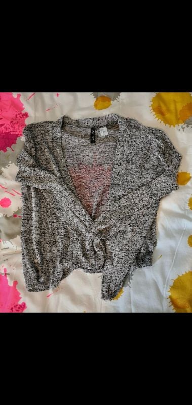 Gilet gris chiné