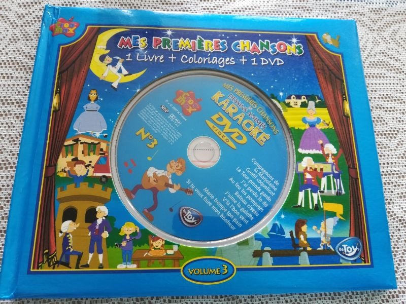 1livre +coloriages +1DVD Mes premières chansons