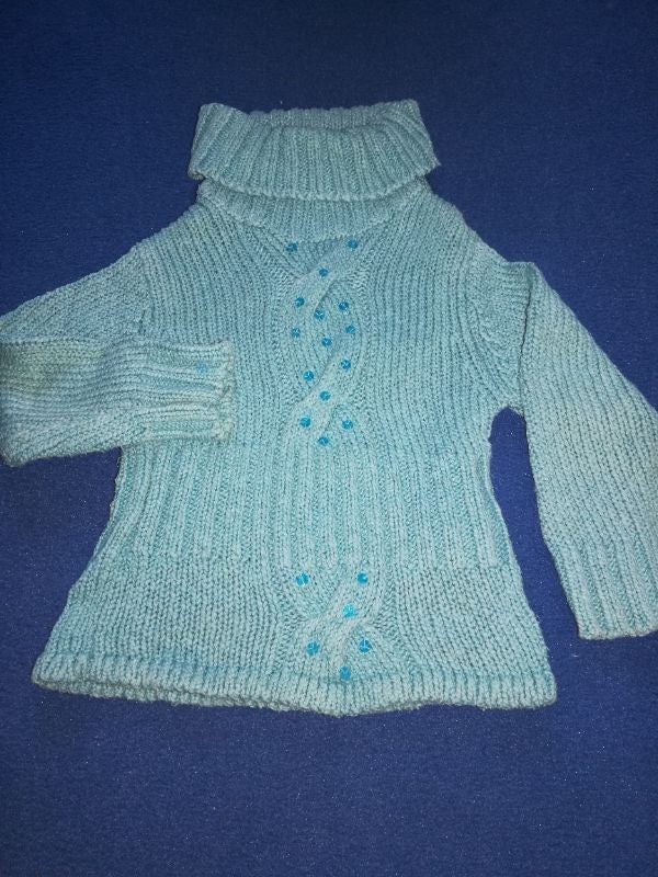 Pull à col roulé fille 3ans OKAÏDI