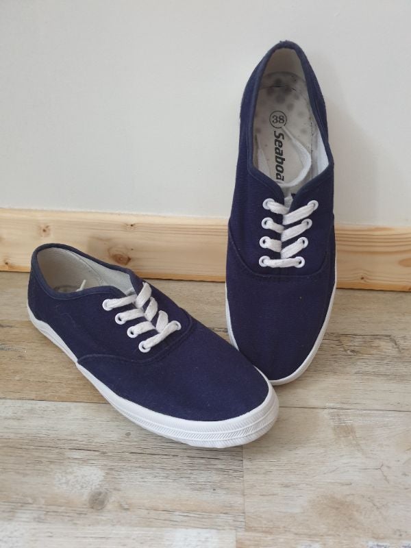 Tennis en toile bleu marine 38