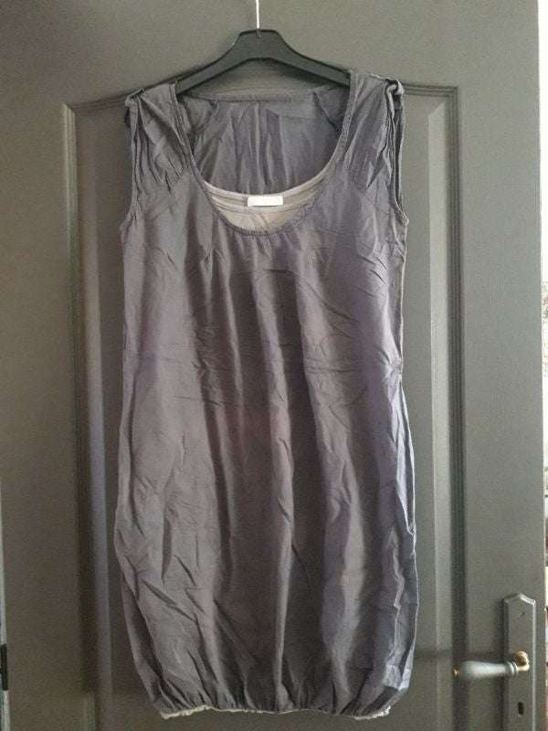 Robe midi gris foncé & gris 38/M - Promod