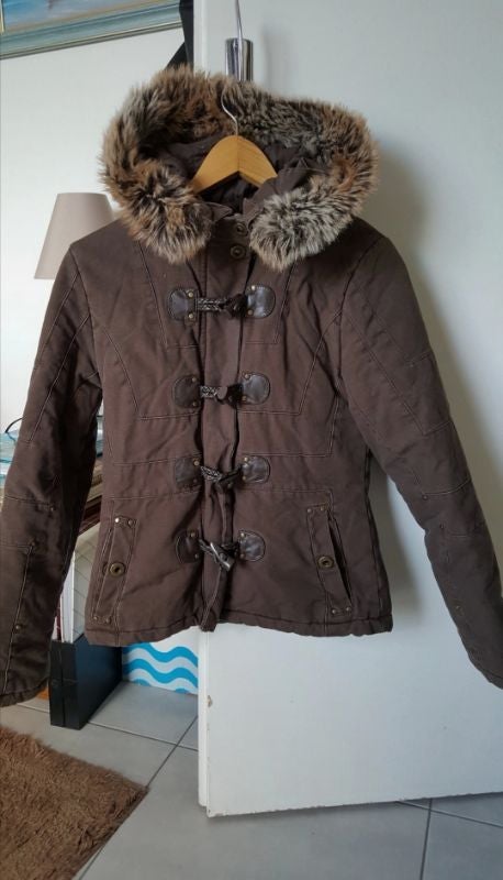 Manteau marron Kiabi