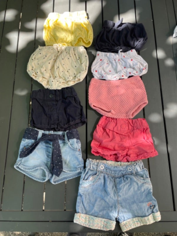 Lot de 9 short