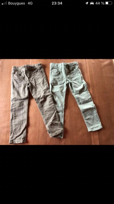 Lot 2 pantalons slim 4ans