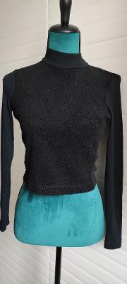 pull noir bimatière