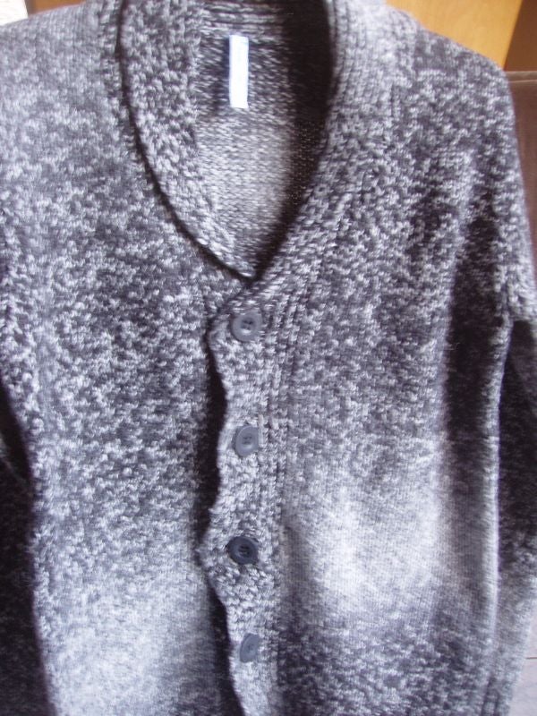 gilet laine col chale