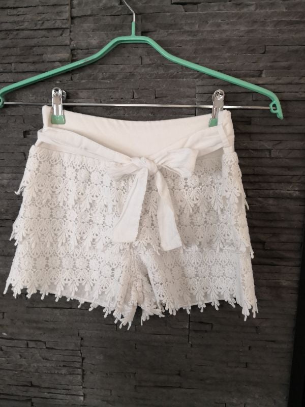 Short en dentelle blanc 😍