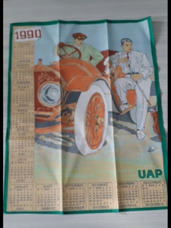 Calendrier tissus 1990