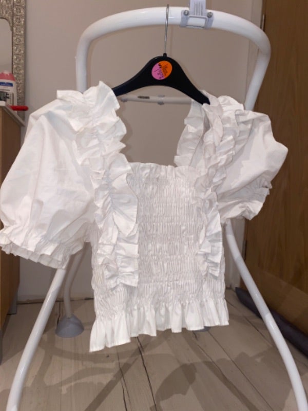 Crop top blanc original