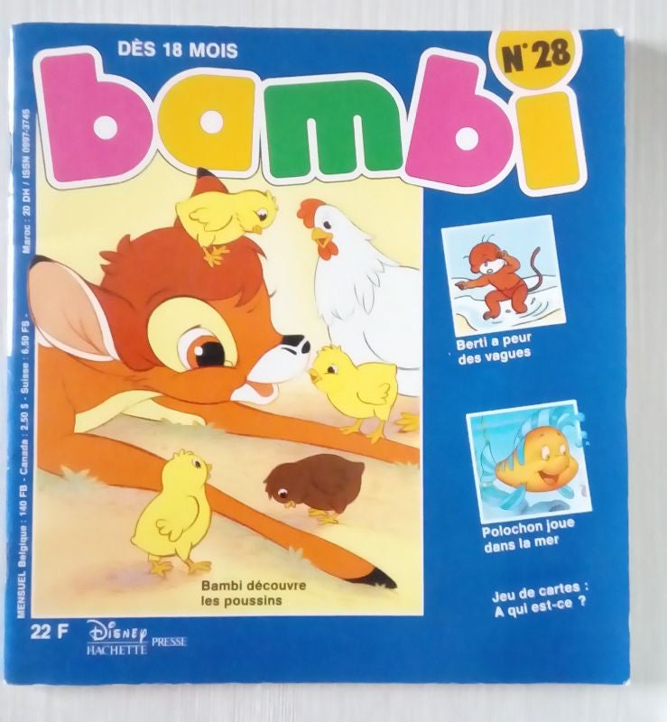🦌Livre Bambi de Disney Hachette n°28 🦌