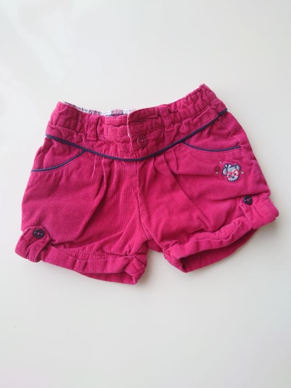 Short en velours 6 mois