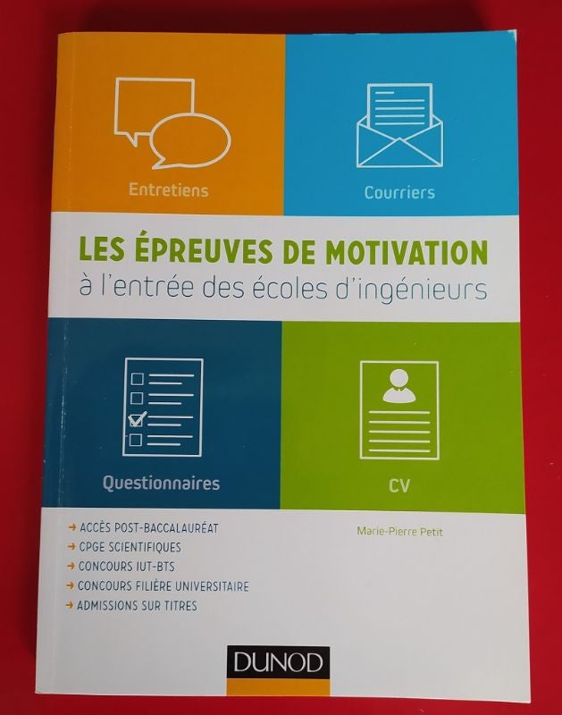 Livre cours Epreuve de motivations
