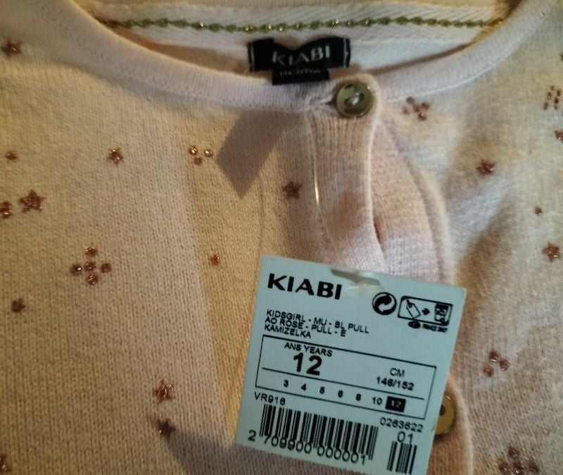 Gilet fille 12 ans Kiabi neuf