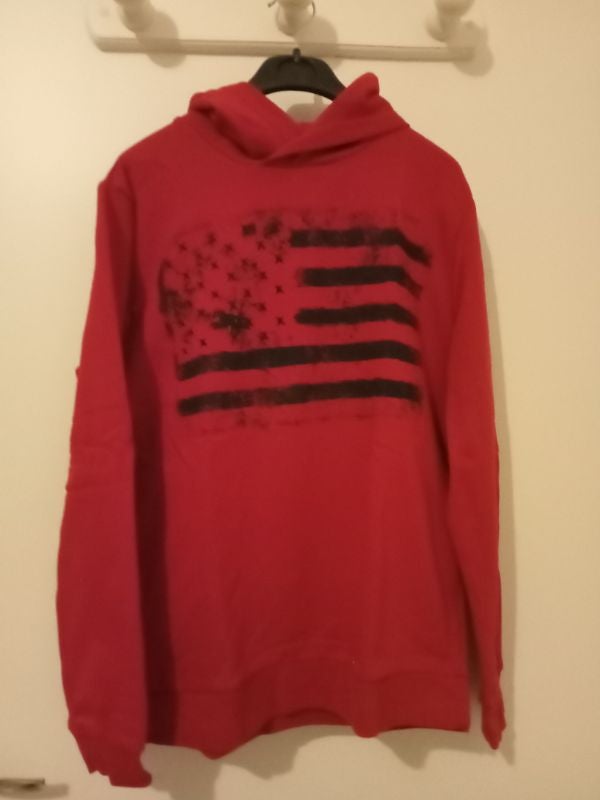 Sweat rouge à capuche