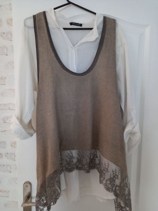 Chemise avec pull