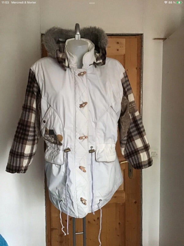 Manteau à capuche vintage 90s Rene Derhy