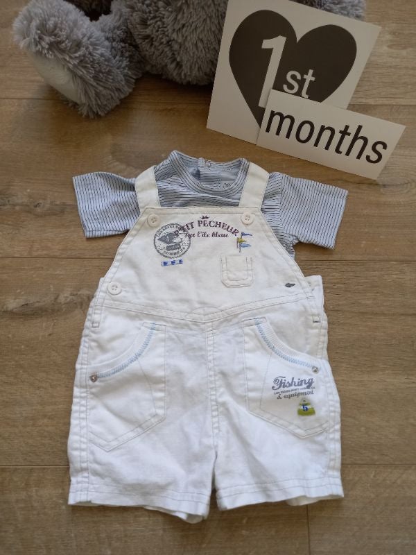 Ensemble salopette et tee shirt