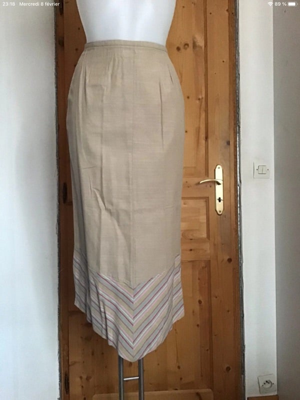 Jupe longue neuve vintage 90s asymétrique Figure Libre