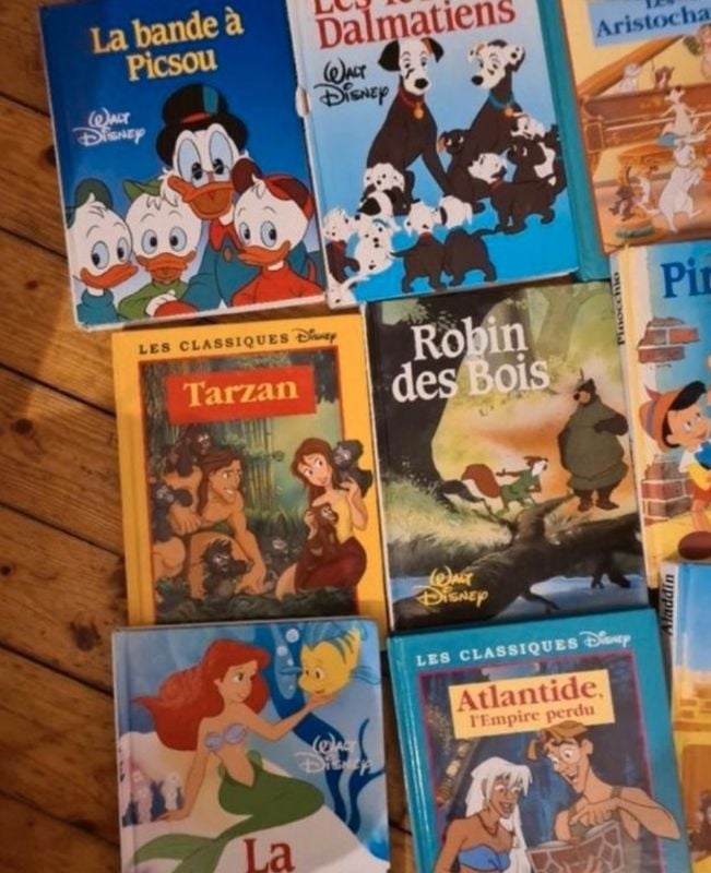 Lot de 7 livres disney + 5 en cadeau