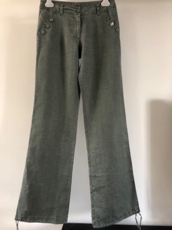 Pantalon kaki Naf Naf taille 36, en ramie
