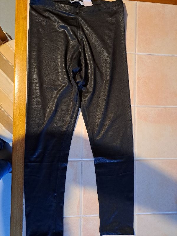 Leggings effet peau serpent