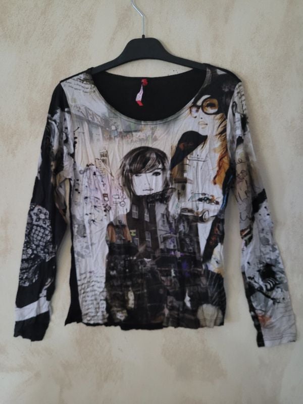🌹 T-shirt léger manches longues