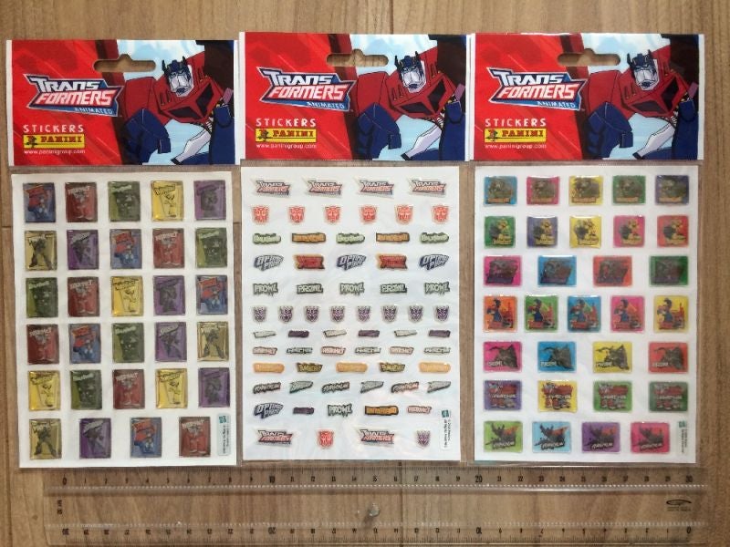 Autocollants Transformers Panini