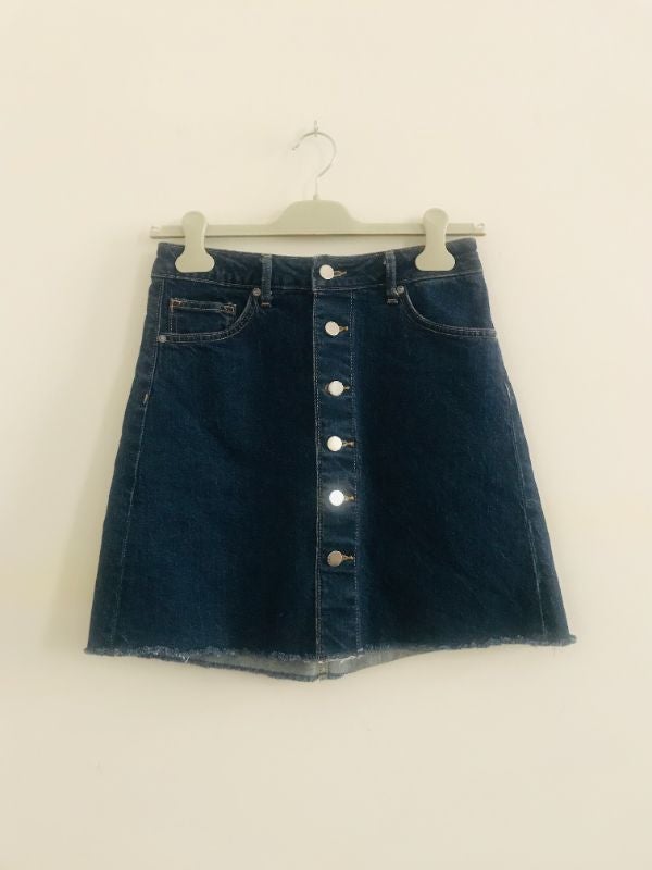 Jupe bleue en jean 36 H&M