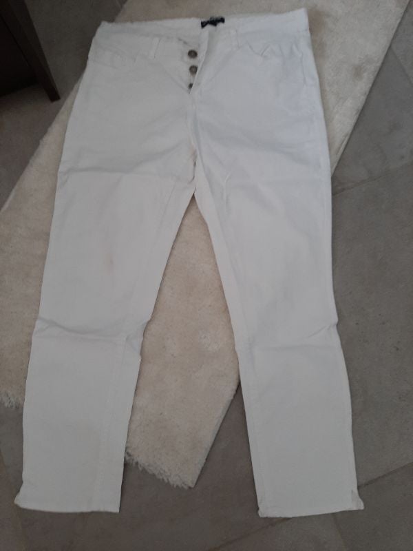 Jean blanc slim fit