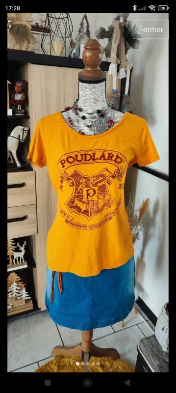 Haut top Tee T-shirt Harry Potter neuf collection sérigraphie