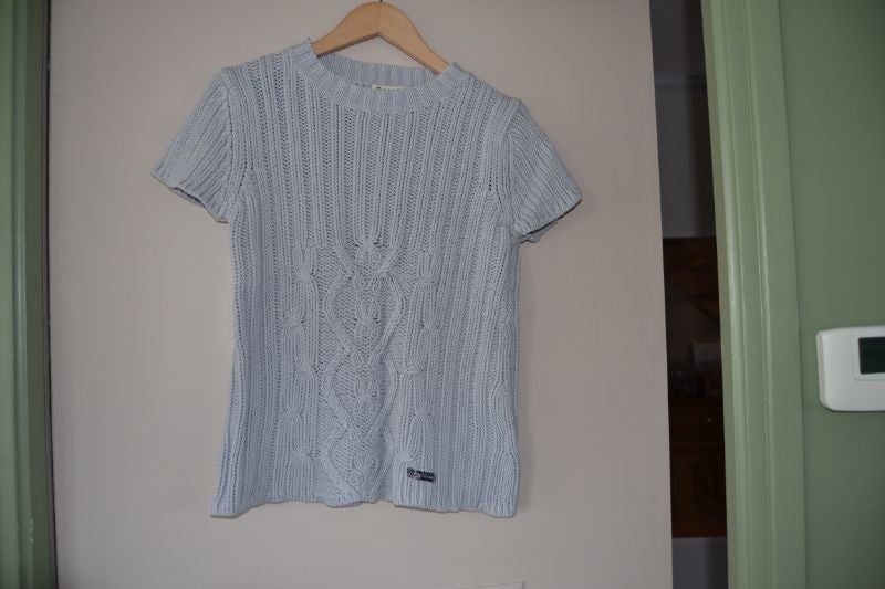 pull gris bleu