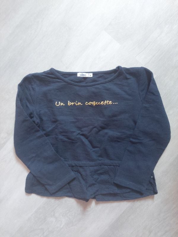 Pull léger 6 ans bleu marine