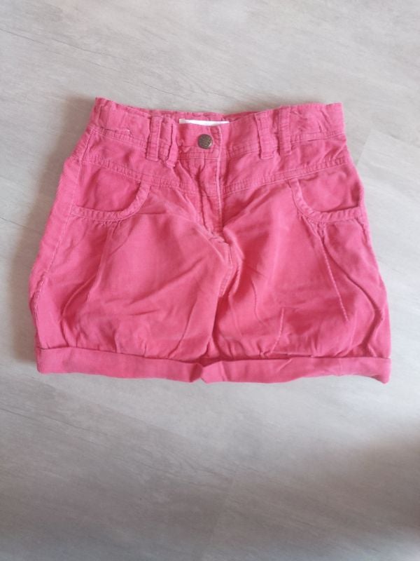 Jupe velours rose