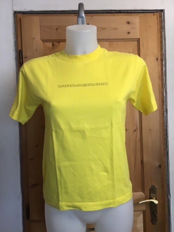 Tee shirt jaune soleil manches courtes vintage 90s 100% coton Mexx