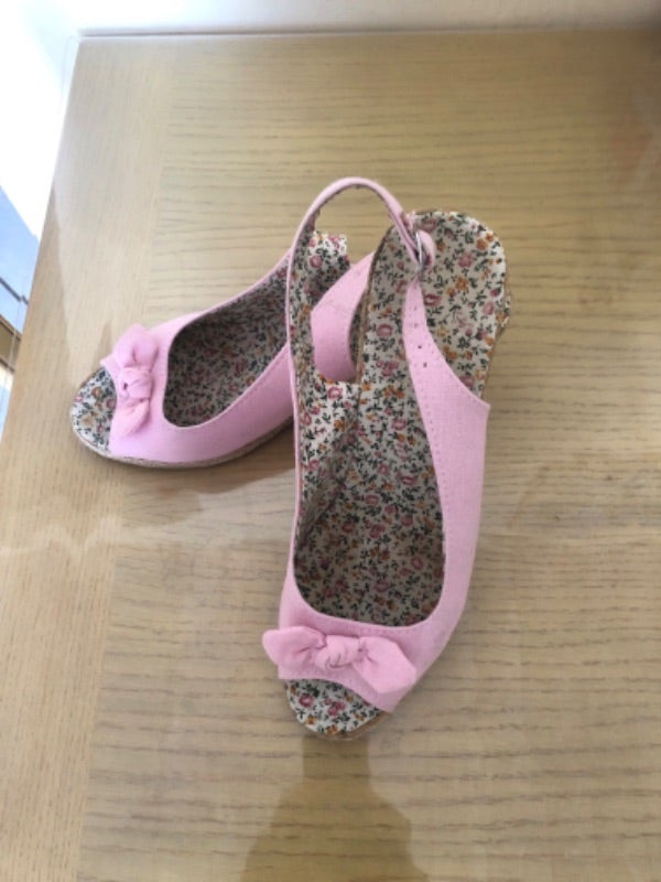 Chaussures en toile rose