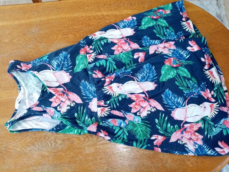 Robe motif oiseaux