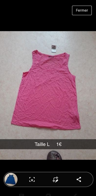 Lot de 4 débardeur
