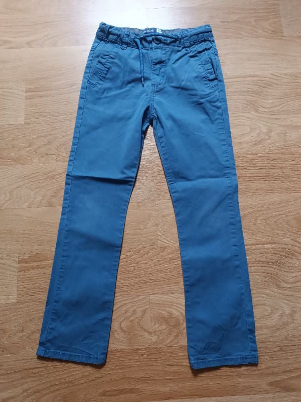 Pantalon carrot bleu Okaïdi 7 ans