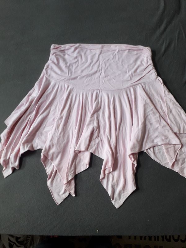 Jupe asymétrique rose pâle